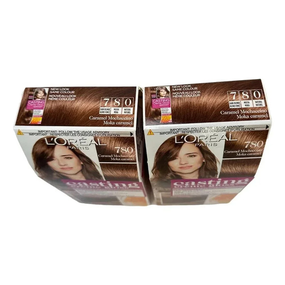 L'Oreal Paris Casting Creme Gloss  780 Mocha Caramel Hair Color Lot 2 - Picture 5 of 6